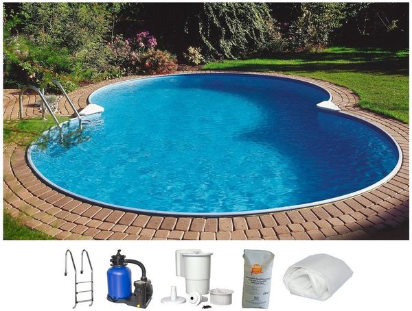 Clear Pool Achtformpool TULUM (Komplett-Set, 6-tlg), für den Volleinbau