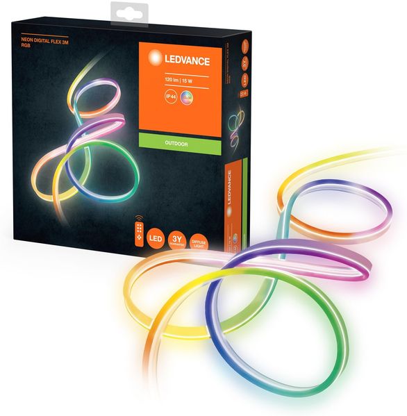 LEDVANCE NEON DIGITAL Flex outdoor LED Lichtband RGB mit Fernbedienung 15W 3m