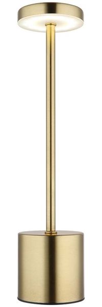 LED Tischleuchte, goldfarben, Touchdimmer, CCT, H 34 cm