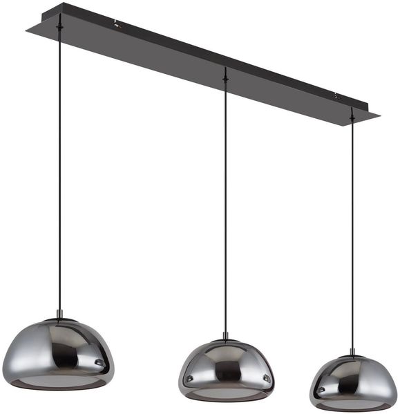 GLOBO LIGHTING LED-Hängeleuchte AVILA, Dimmfunktion, Memoryfunktion, Nachtlichtfunktion, mehrere Helligkeitsstufen, LED fest integriert, warmweiß - kaltweiß, Pendelleuchte, Esstisch, Essbereich, Wohnzimmer, kürzbar, Glas