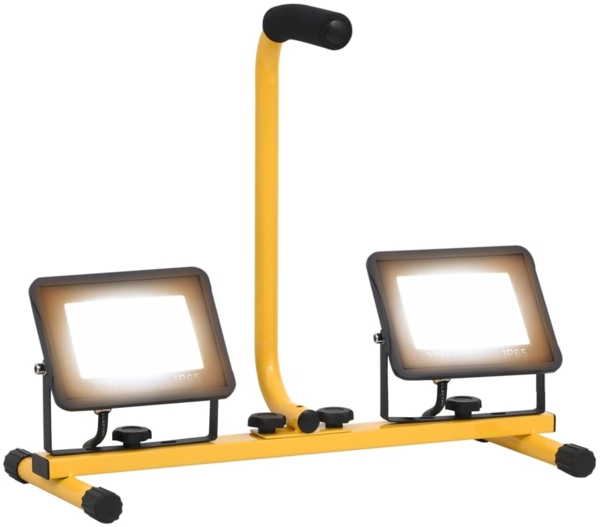 LED-Fluter mit Handgriff 2x30 W Warmweiß 149645