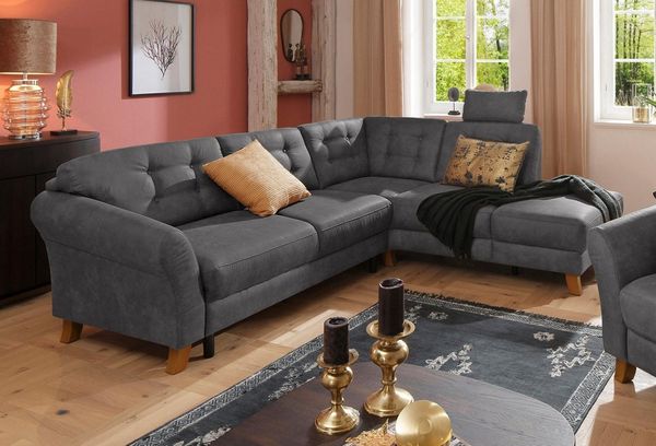 Home affaire Ecksofa Trondheim L-Form, mit Federkern