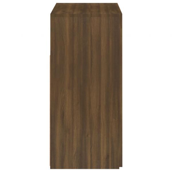 vidaXL Sideboard mit LED-Beleuchtung Braun Eichen-Optik 80x35x75 cm 815731 Bild 12