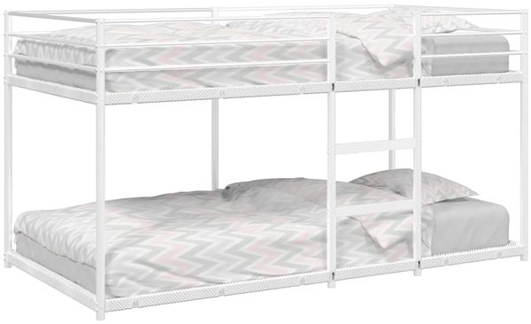 vidaXL Etagenbett ohne Matratze Weiß 90x190 cm Stahl 4019883
