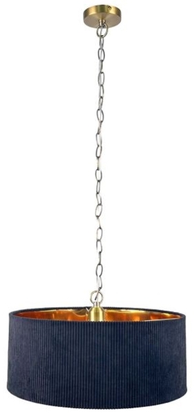 Hängelampe mit Stoffschirm 10052501