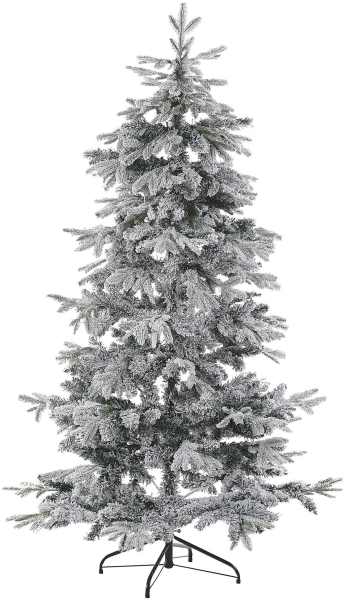 Künstlicher Weihnachtsbaum schneebedeckt 180 cm weiß TOMICHI