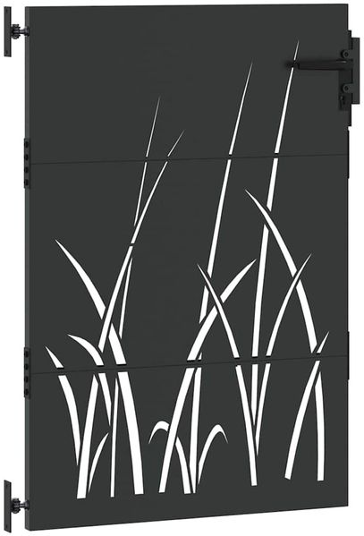 vidaXL Gartentor Schwarz 85 x 125 cm Pulverbeschichteter Stahl 42015865 Bild 4