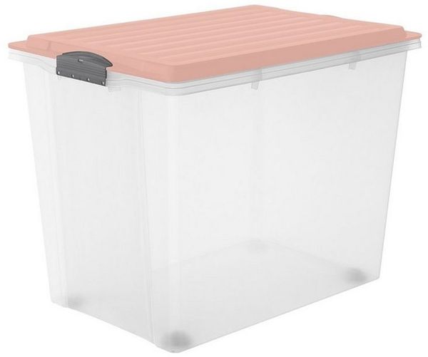 ROTHO Aufbewahrungsbox Compact Aufbewahrungsbox 70l mit Deckel, Kunststoff (PP)