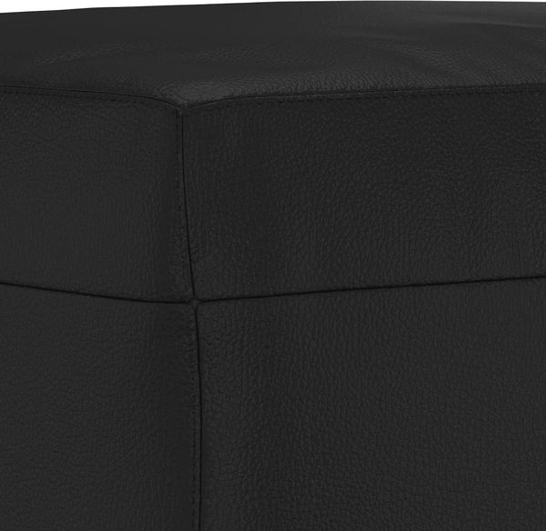 vidaXL Fußhocker Schwarz 60 x 50 x 41 cm Kunstleder [349335] Bild 5