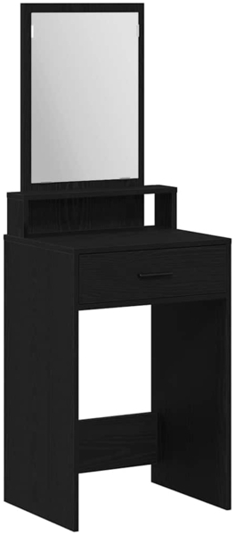 vidaXL Schminktisch mit Regal Schwarz Eichen-Optik 50 x 41 x 140 cm 865128