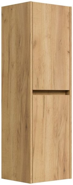 Magnolia Home Hängeschrank Badezimmer Hochschrank 112cm Softclose Taifun zur Wandmontage eiche go
