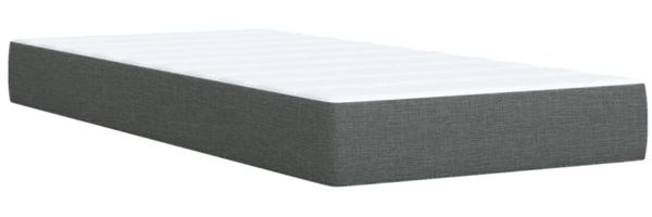 vidaXL Boxspringbett mit Matratze Dunkelgrau 90x190 cm Stoff 3288843 Bild 10