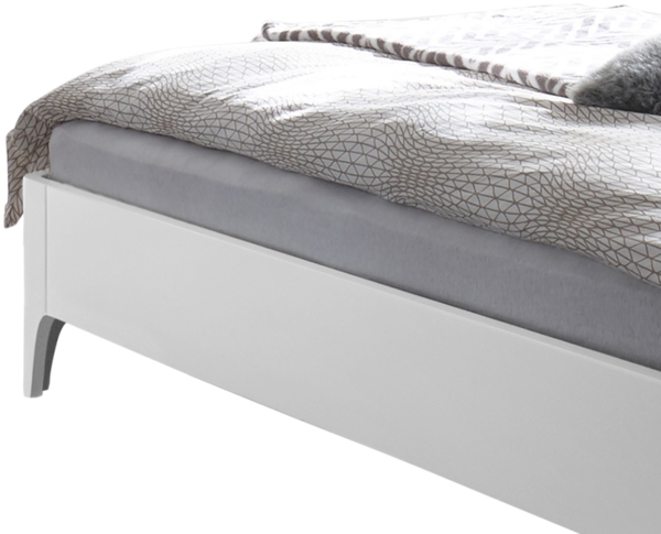 Xpress Hasena Xyvola Komfortbett Buche weiß deckend lackiert (10) 100 cm 200 cm 30 cm Bild 4