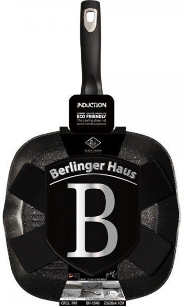 Berlinger Haus Granit-Grillpfanne, 28cm Black Silver