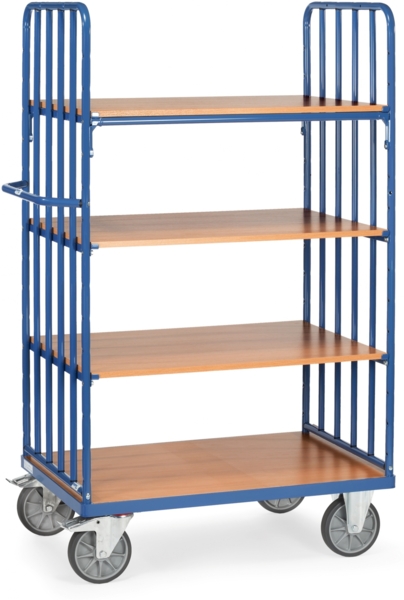 Fetra Etagenwagen mit Böden und Streben 4 Etagen 1000x700