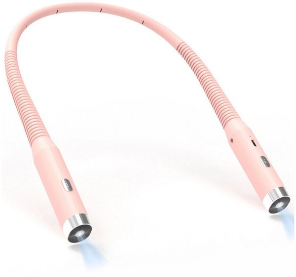Sunicol LED Leselampe Hals Leselampe Buch, 3 Farben und 3 Helligkeitsstufen, Wiederaufladbar, Halslampe für Lesen Stricken Häkeln Nähen Campen Reparieren