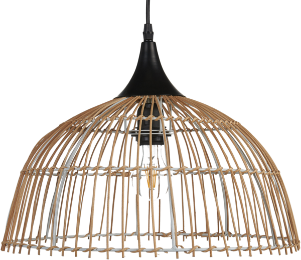 Hängeleuchte BARARIS Rattan Natürlich Bild 1