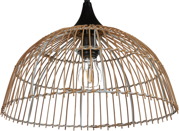 Hängeleuchte BARARIS Rattan Natürlich Bild 5