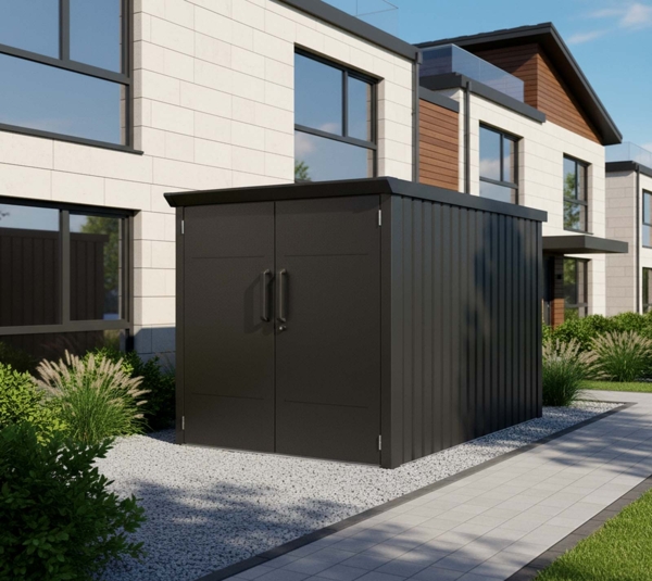 Westmann Velos 1 | Metall Fahrradgarage mit Boden