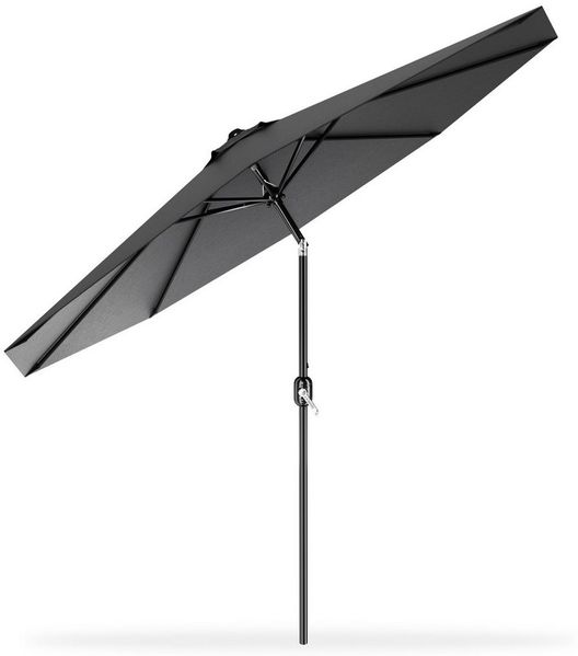 FIVMEN Sonnenschirm Sonnenschirm mit Griff, drehbar, geeignet für Gärten und Balkone, Beige/Dunkelgrau