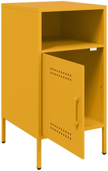 vidaXL Nachttische 2 Stk. Senfgelb 36x39x68 cm Stahl 843073 Bild 9
