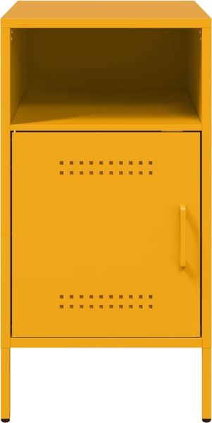vidaXL Nachttische 2 Stk. Senfgelb 36x39x68 cm Stahl 843073 Bild 6