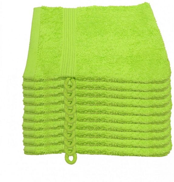 Julie Julsen Waschhandschuh 10-Waschhandschuh-Apfelgrün-Waschhandschuh 15 x 21 cm (10-tlg)