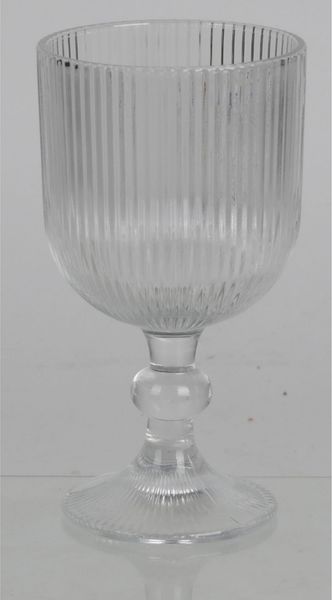 Weinglas RIFFEL 300 ml Trinkglas aus Strukturglas elegantes Glas für Rotwein Weißwein Rosé Alltag und Tischkultur