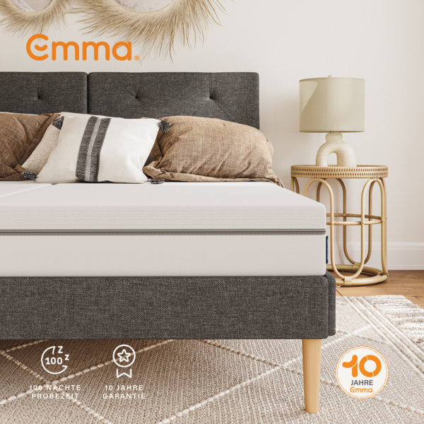 Emma 'One Medium' Kaltschaummatratze, 100x200 cm, 85 % Polyester / 15 % Polypropylen weiß Bild 10