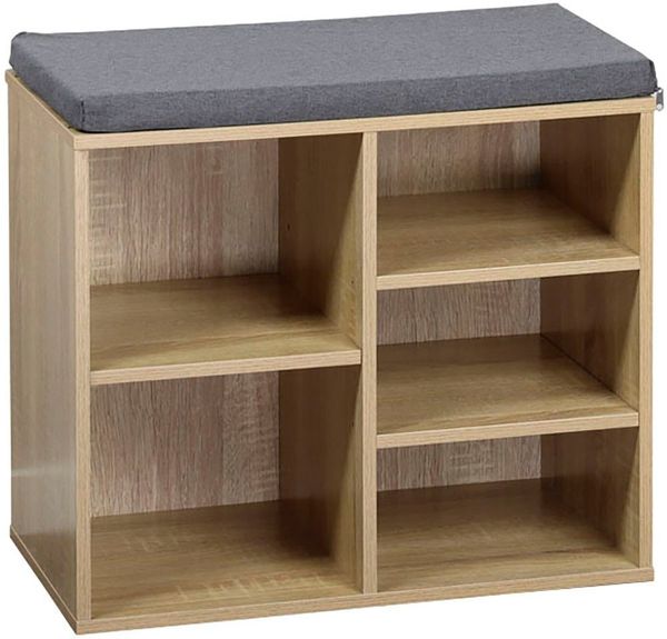 Schuhschrank für Flur, Holzkommode mit Sitz - Kesper