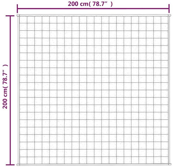 vidaXL Gewichtsdecke Stoff, 1 x Gewichtsdecke, Dunkelgrau, 200x200 cm, Stoff, 13 kg Bild 7