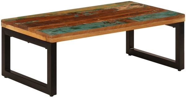 vidaXL Couchtisch 100x50x35 cm Altholz und Stahl 247338