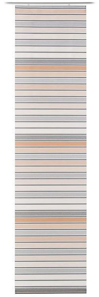 GÖZZE Flächenvorhang ELLIOT braun BH 60x245 cm braun Gardine Fertigvorhang