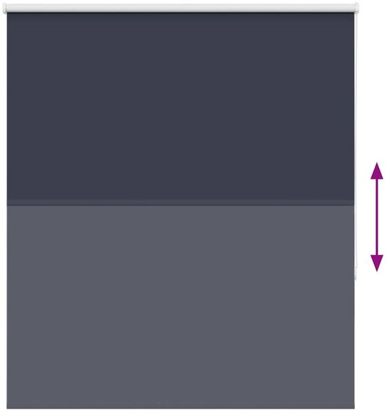 vidaXL Verdunkelungsrollo Marineblau 135x175 cm Stoffbreite 131,6 cm 4011551 Bild 5