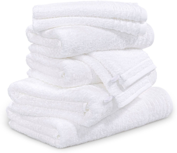 Möve Handtuch Set New Classic, Walkfrottier (8-St), Waschhandschuhen, Gäste-, Hand- und Duschtüchern, 100% Baumwolle