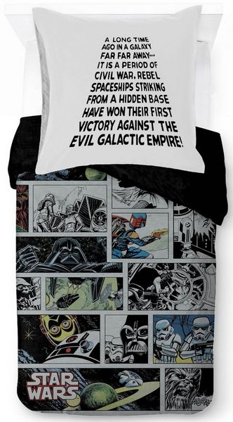 Star Wars Kinderbettwäsche Star Wars Classic Comic, Linon, 2 teilig, 100% Baumwolle