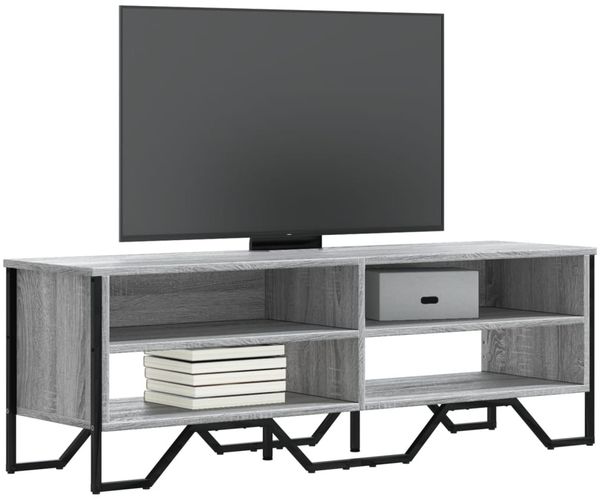 vidaXL TV-Schrank Grau Sonoma 122x34x41 cm Holzwerkstoff 848572