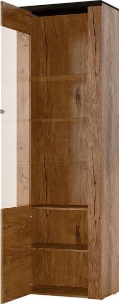 Home affaire Vitrine Larona, zeitlose Glasvitirne, Hochschrank Höhe 205,6 cm Stauraumvitrine mit dekorativer Rahmenoptik Bild 3