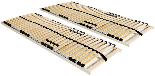 vidaXL Lattenroste 2 Stk. mit 28 Latten 7 Zonen 80x200 cm [3051424]
