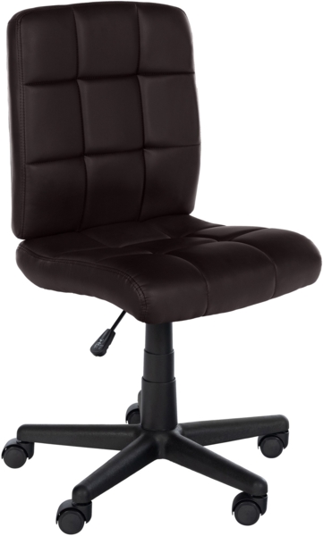 CLP Bürostuhl Farson Kunstlederbezug höhenverstellbar bis 135 kg belastbar,braun