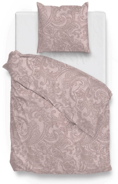 Zo! Home Cotton Bettwäsche 135x200 Paisley di Lino Shell nude rosa