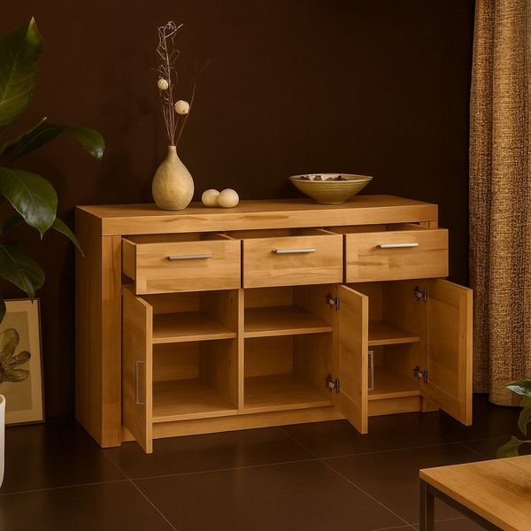 Anrichte Sideboard Schubladenkommode Kernbuche - (3837)