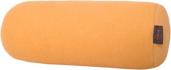 Dr. Berger Velours-Fleece Nackenrolle Senfgelb 40 x 16 cm