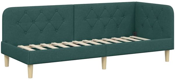 vidaXL Eckbettgestell Dunkelgrün 80 x 200 cm Stoff 3394105 Bild 6