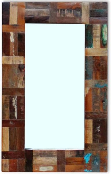 vidaXL Spiegel Altholz 80x50 cm 243329