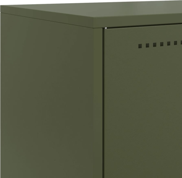 vidaXL Sideboard Olivgrün 68,5x38,5x107 cm Stahl 846486 Bild 9