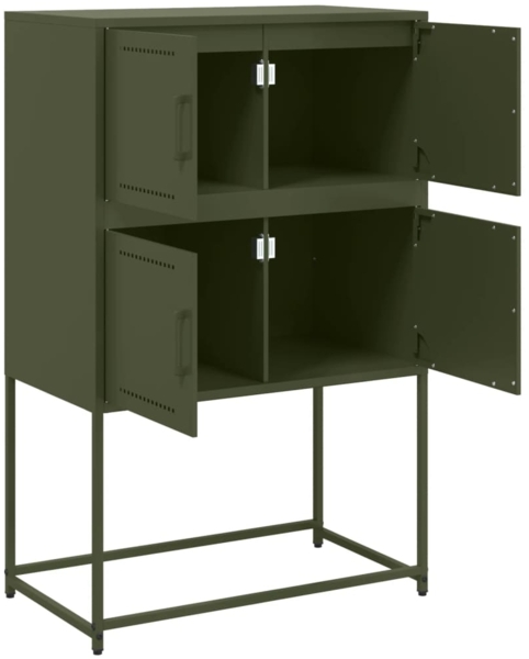 vidaXL Sideboard Olivgrün 68,5x38,5x107 cm Stahl 846486 Bild 8