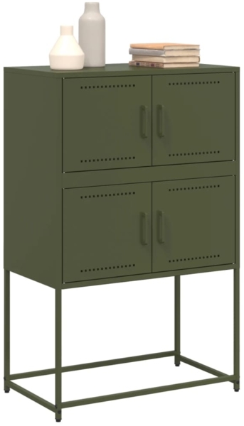 vidaXL Sideboard Olivgrün 68,5x38,5x107 cm Stahl 846486 Bild 3