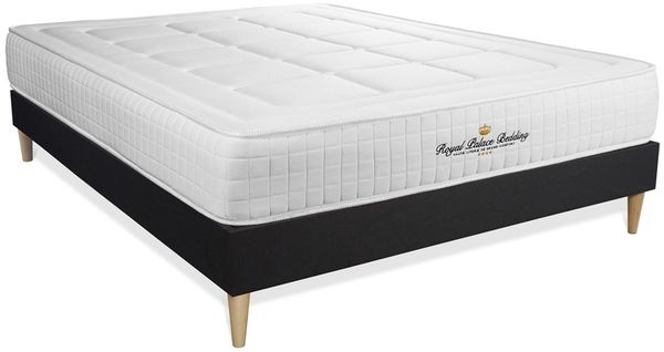 Matratze Balmoral 135x220 cm + Bettgestell mit Lattenrost, H4, Memory-Schaum, Höhe: 24 cm, Schwarz Bild 2