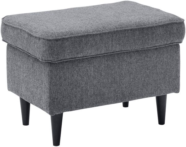 Fußhocker >OSKAR< in anthrazit - 63x43x42 (BxHxT)